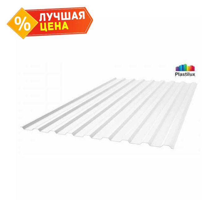 Профилированный поликарбонат 0,8 мм МП-20 SUNNEX прозрачный 2000х1150 мм