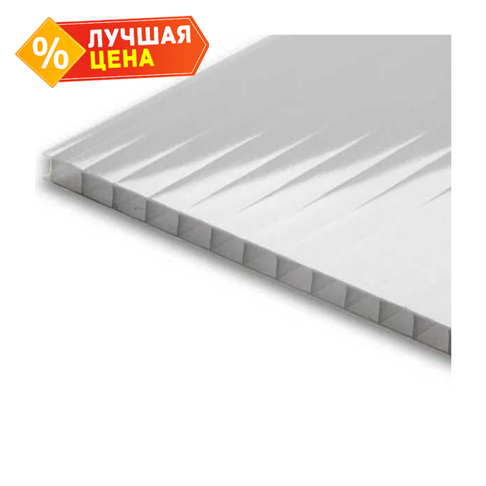 Сотовый поликарбонат 32 мм BORREX опал 2100х6000 мм
