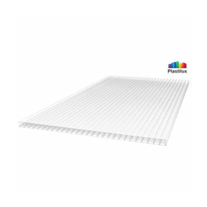 Сотовый поликарбонат 6 мм GREENHOUSE прозрачный 2100х6000 мм