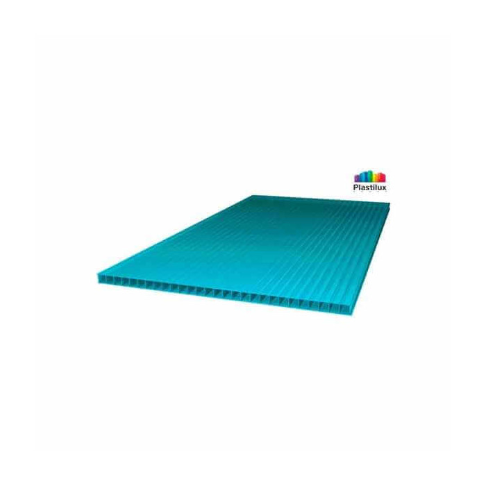 Сотовый поликарбонат 8 мм ROYALPLAST 2-UV премиум бирюза 2100х12000 мм