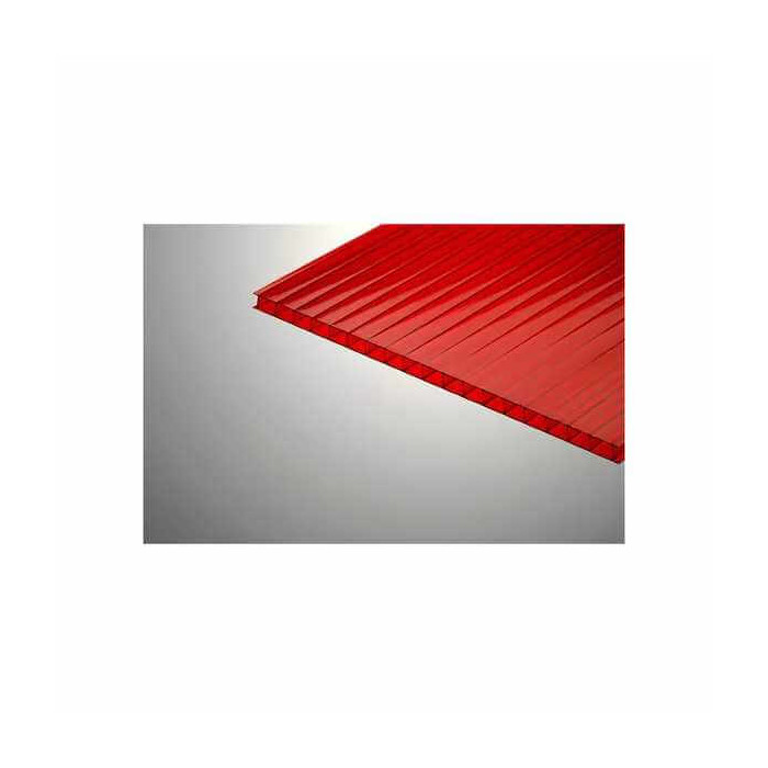 Сотовый поликарбонат 6 мм КОЛИБРИ красный 2100х6000 мм